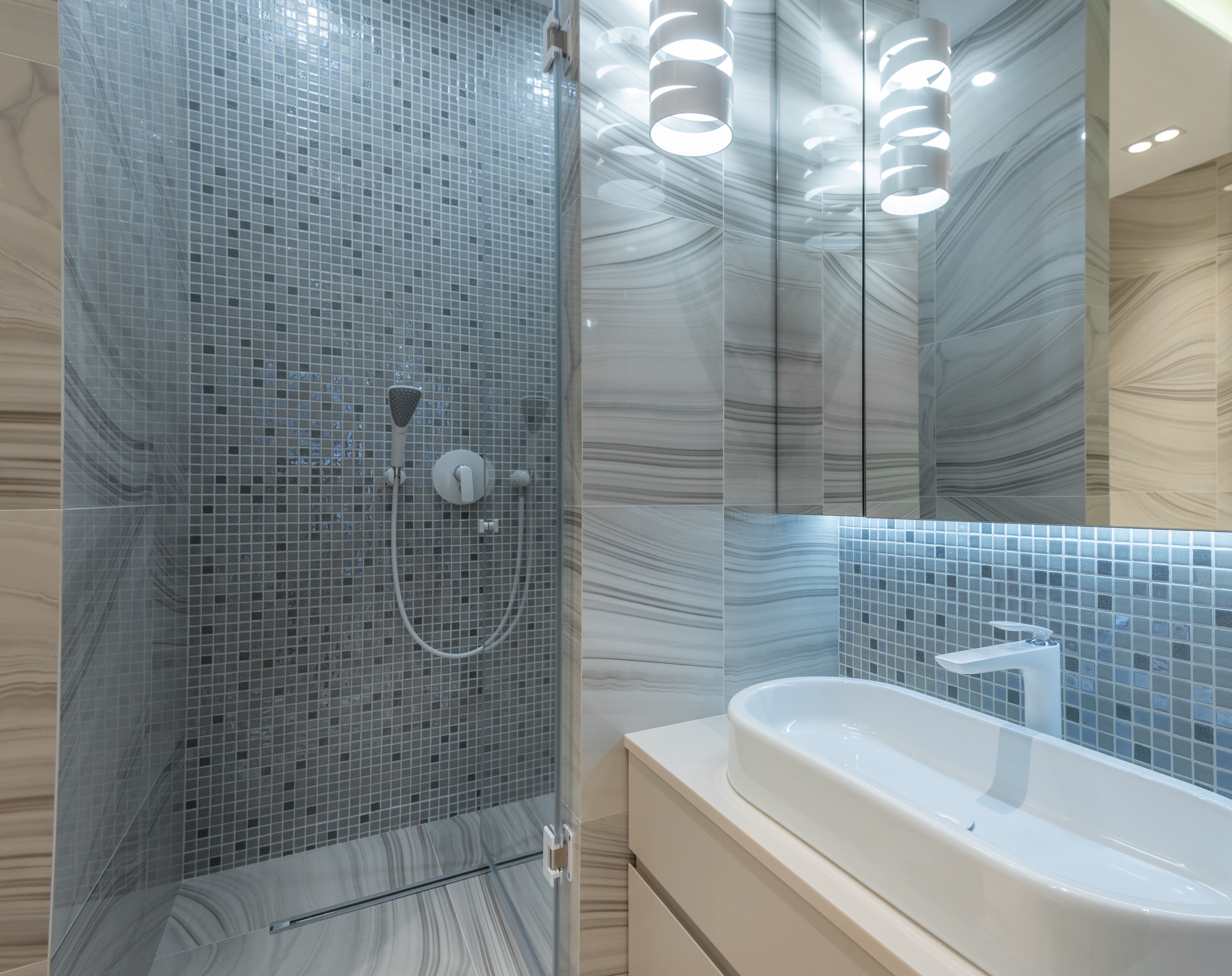 Modern bathroom after renovation